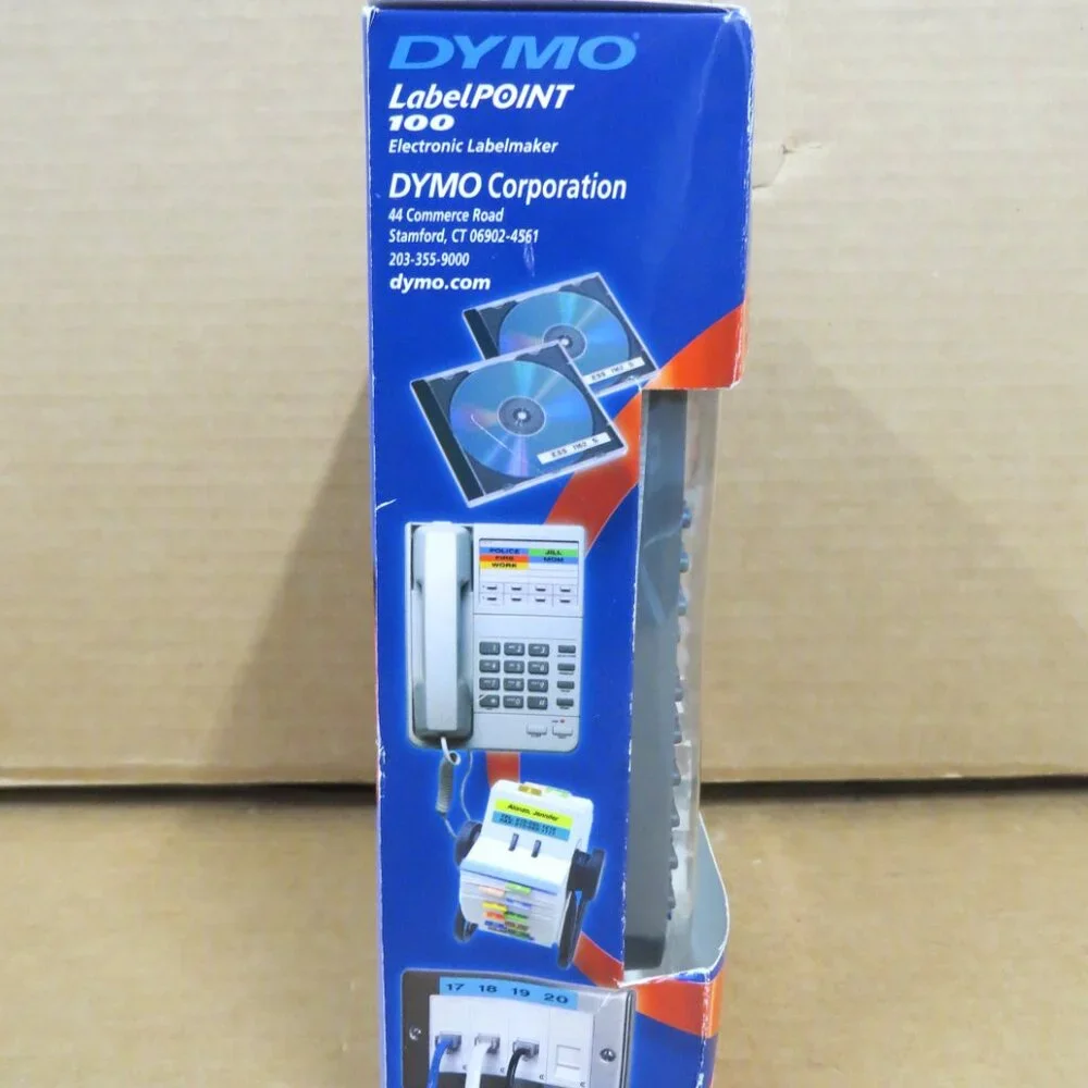 2002 Dymo Labelpoint 100 Label Printer And Tape Original Box NIB
